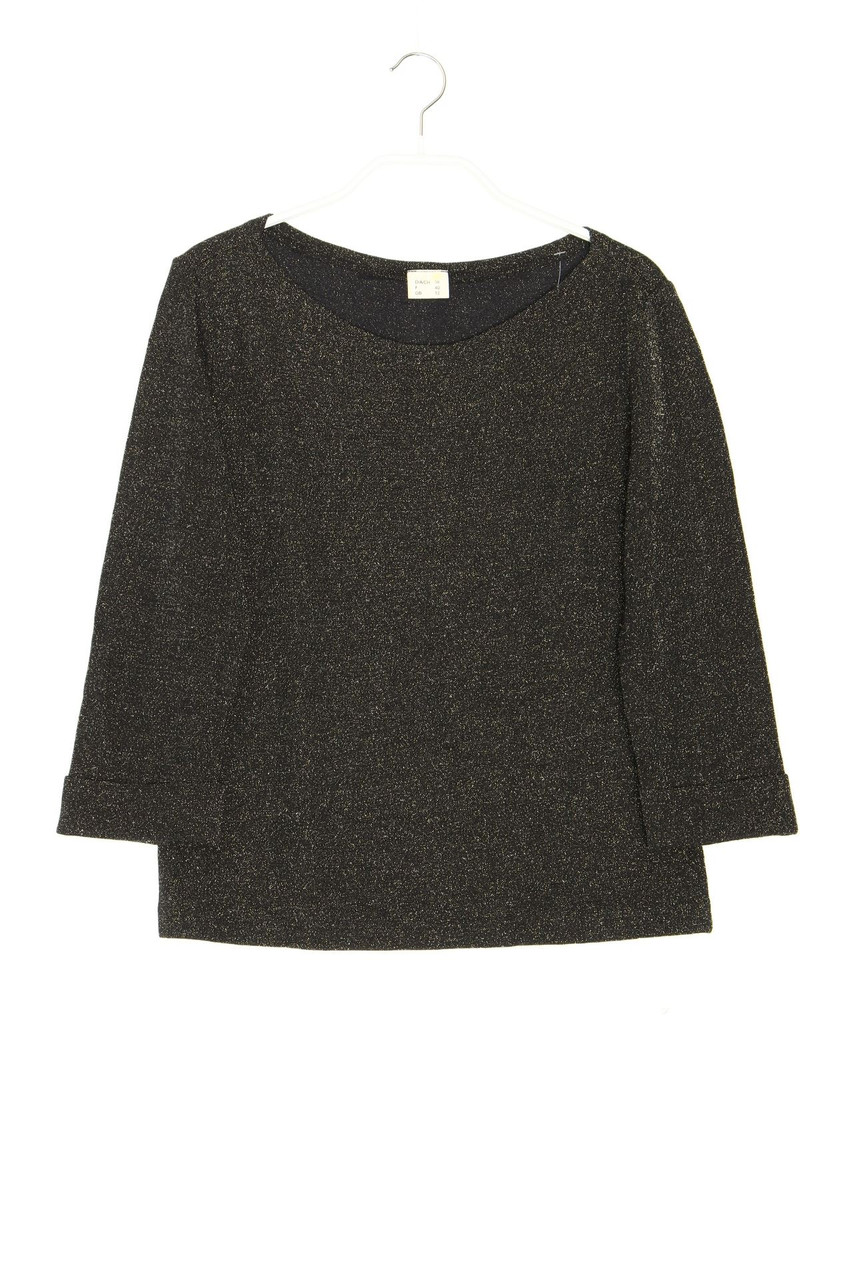 No Label - 3/4-Sleeve Shirt with Metallic Effect - D 38