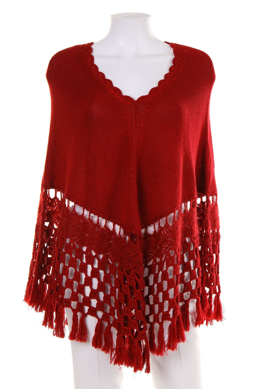 JONES - Poncho aus Woll-Mix - ONE SIZE