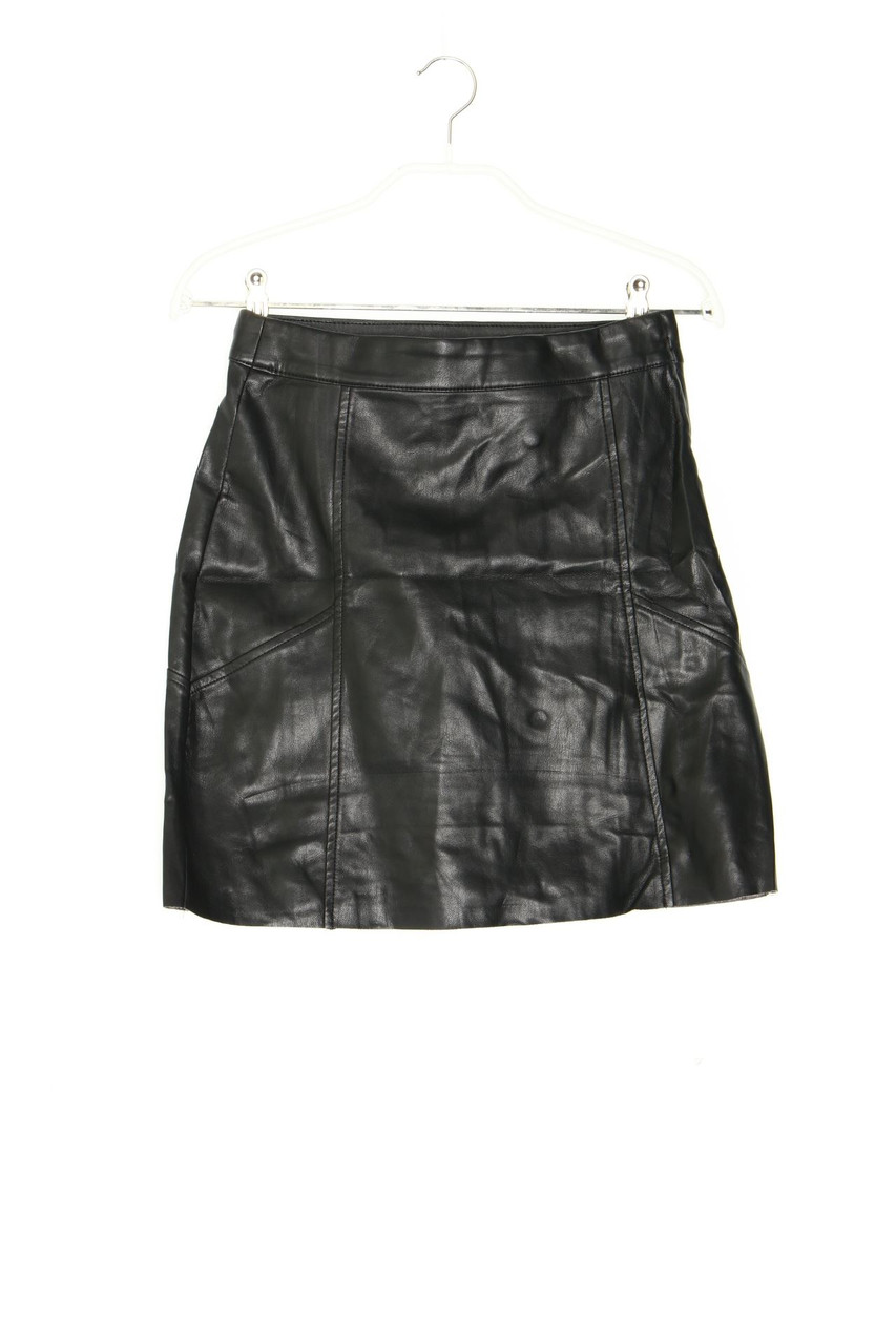 H&M - Faux Leather-Mini-Rock - D 34