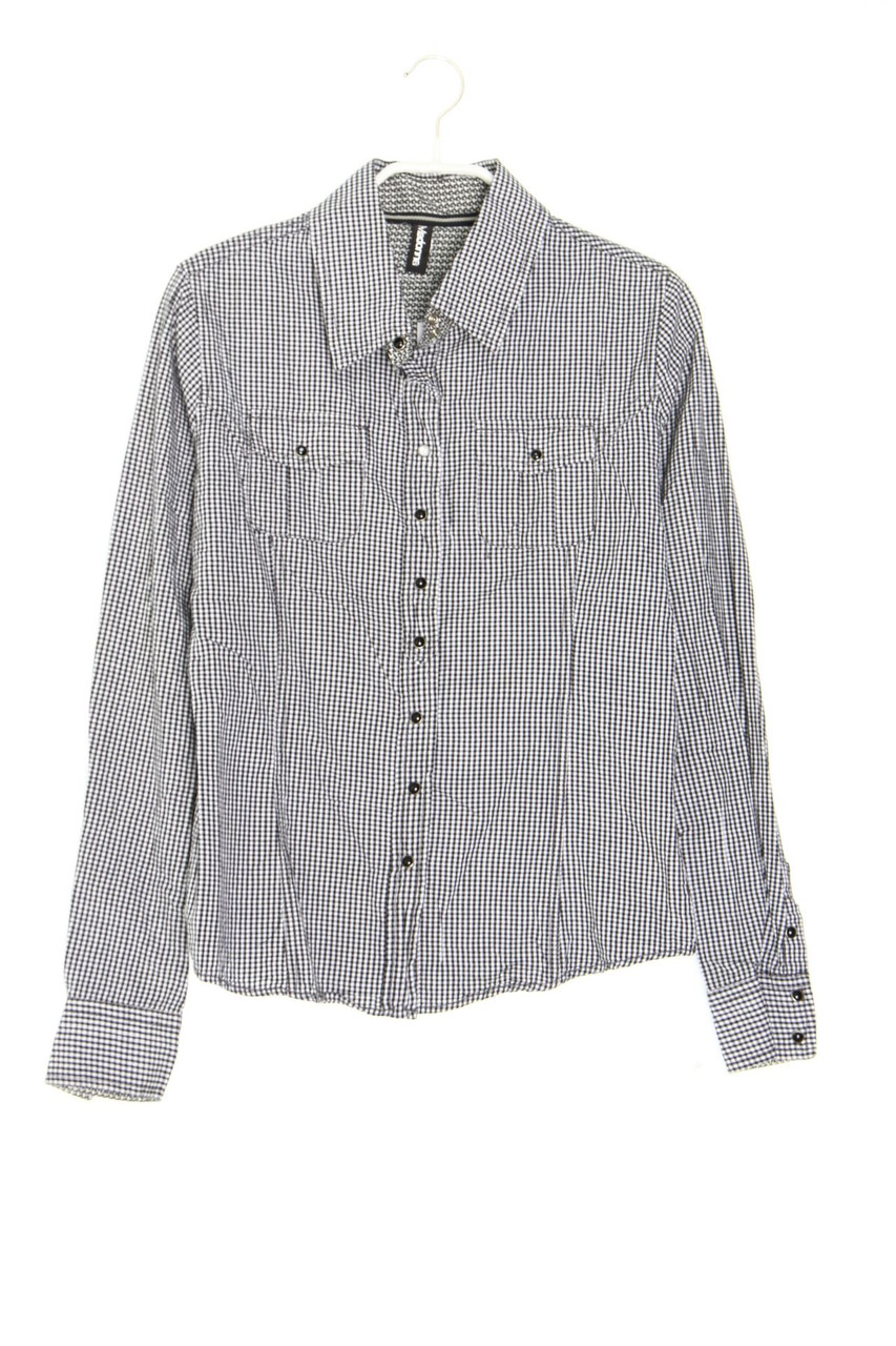 Madonna - Hemd-Bluse mit Karo-Muster - M