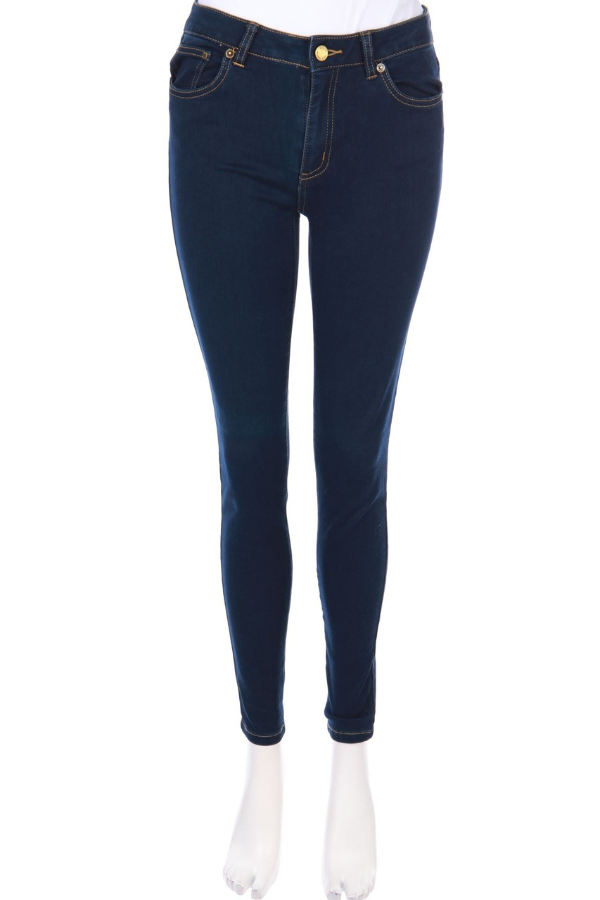 MICHAEL KORS - Dark Denim Jeggings with Logo Plaque - W26