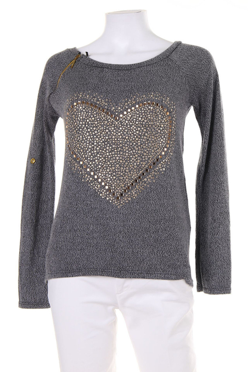 Madonna - Strick-Pullover mit Strass-Steinen - M