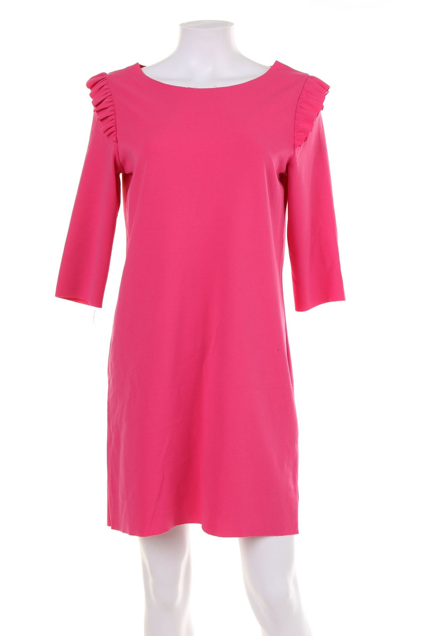 AMISU - Shift-Kleid mit Rüschen - D 36