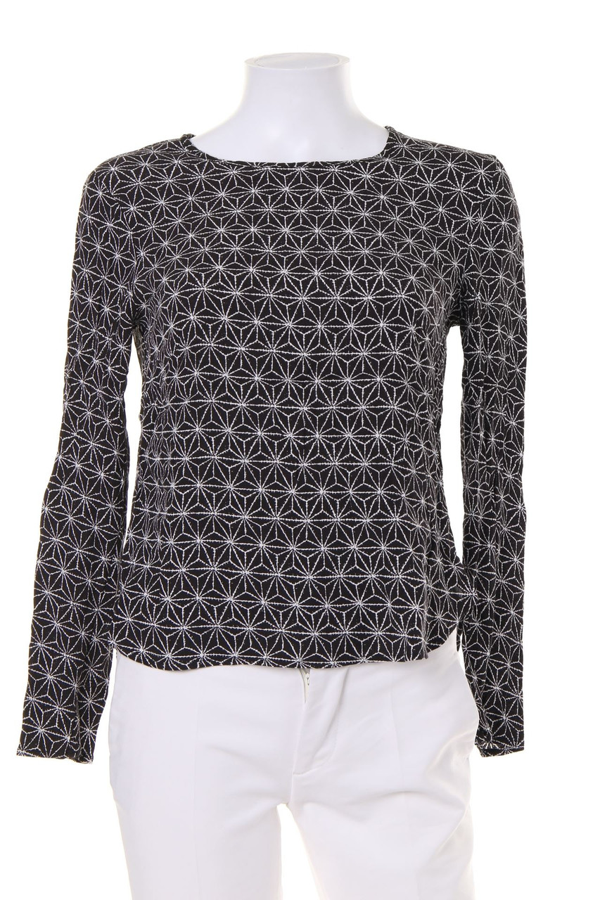 H&M - Vokuhila-Bluse mit Geo-Print - D 36