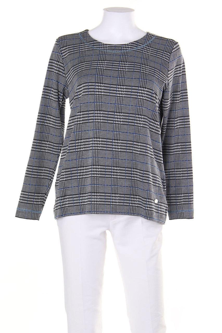 SURE - Strick-Pullover mit Karo-Muster - M