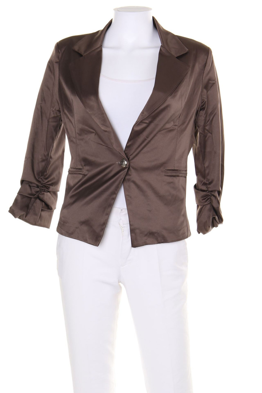 Madonna - Satin-Blazer mit 7/8-Ärmel - M