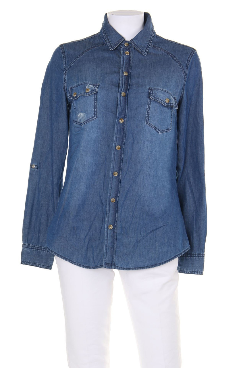 Pimkie - distressed Jeans-Bluse - D 36