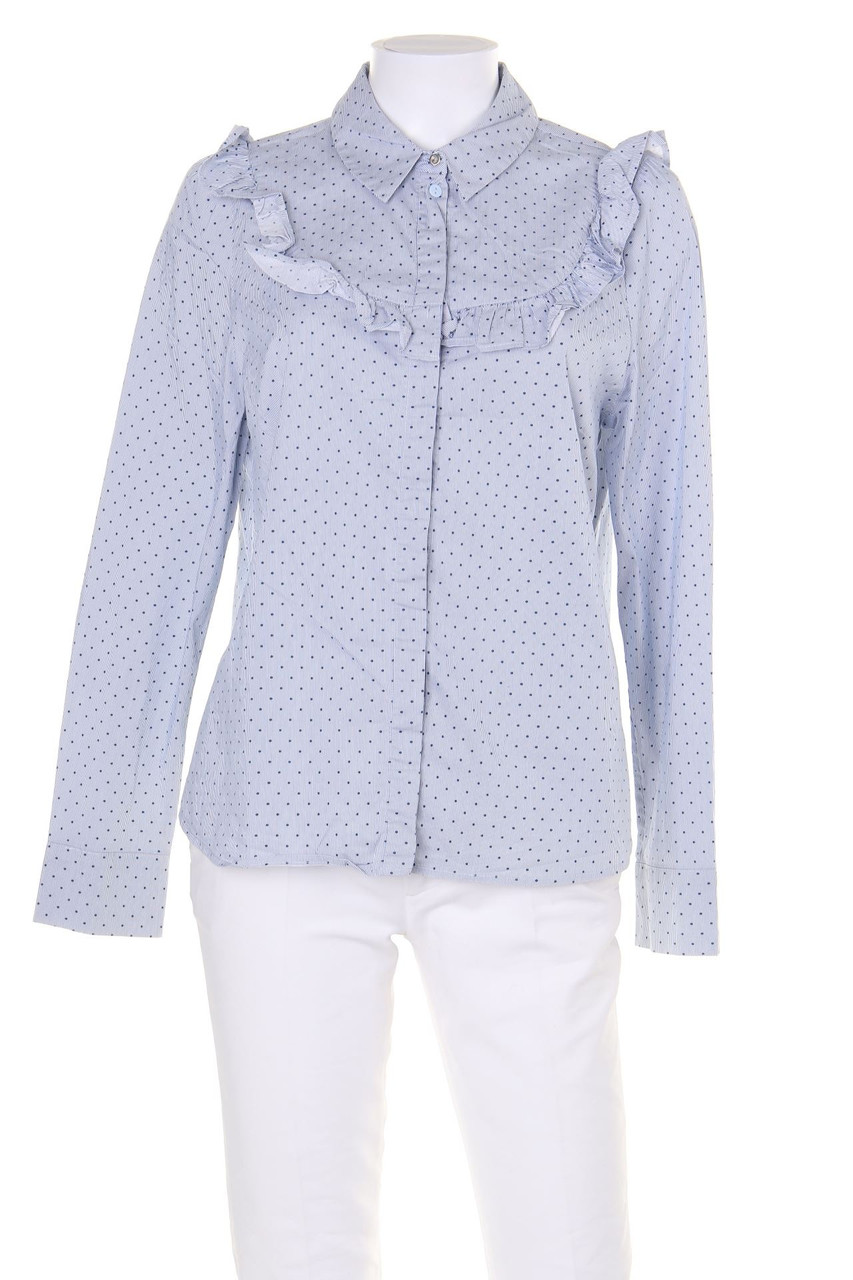 H&M - Volant-Bluse mit Print - D 44