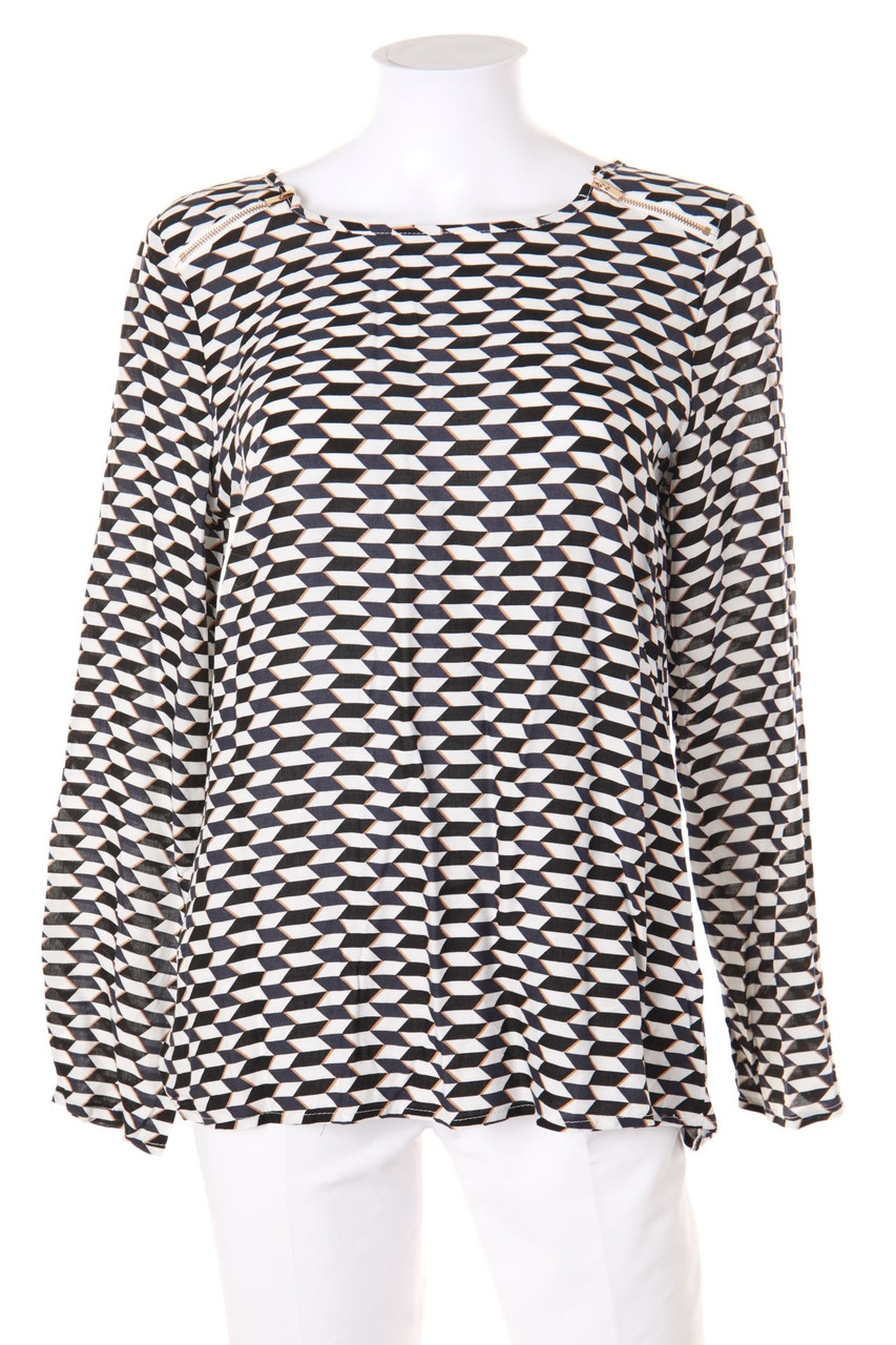 Chicorée - Blouse with Geo Pattern, Viscose - M