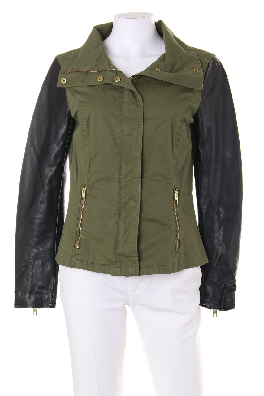 ONLY - Jacke mit Kunstleder-Details - S