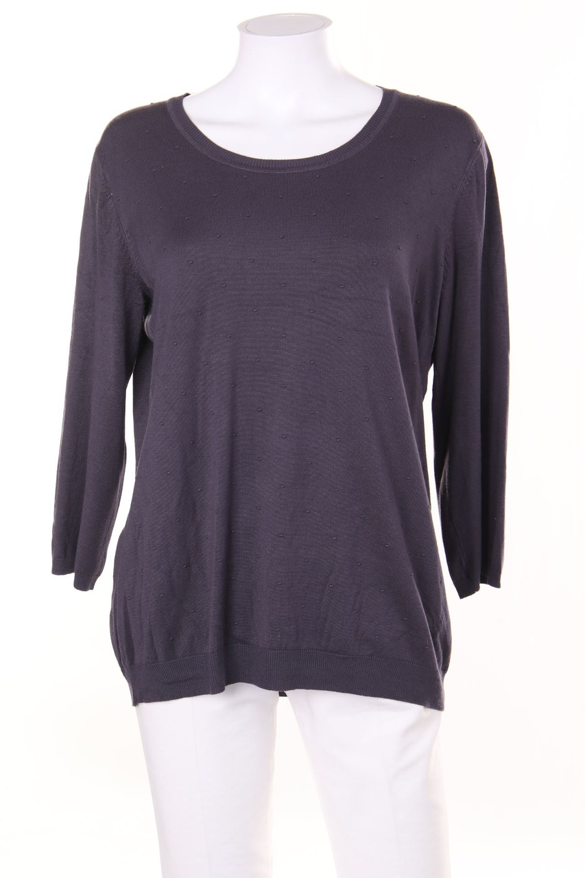 maddison - Cropped-Sleeve Pullover, Viscose-blend - XL