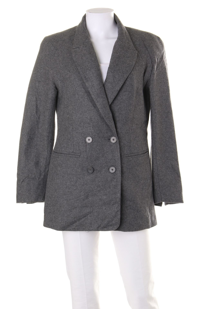 MANGO - Zweireiher-Blazer-Jacke aus Woll-Mix - S