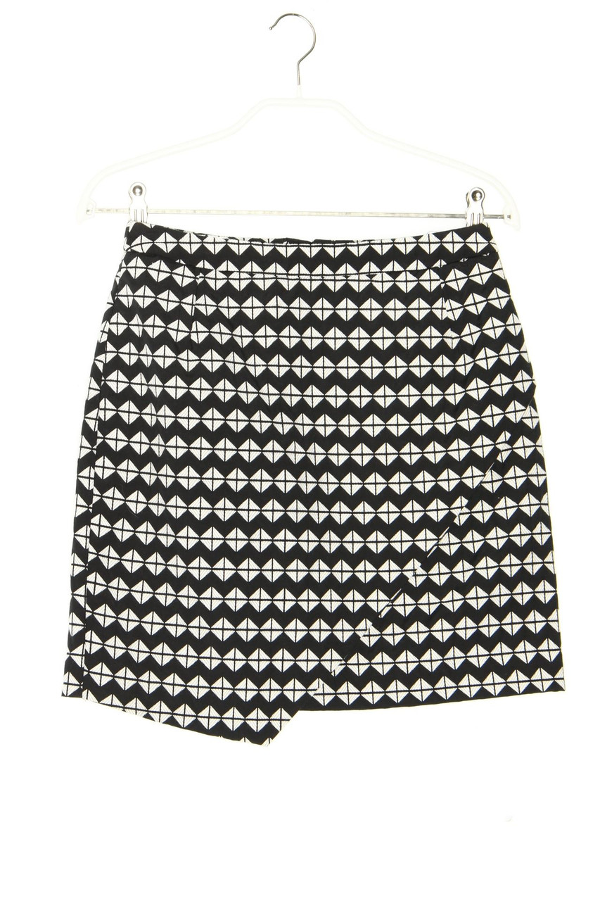 H&M - Minirock in Wickel-Optik mit Muster - XS