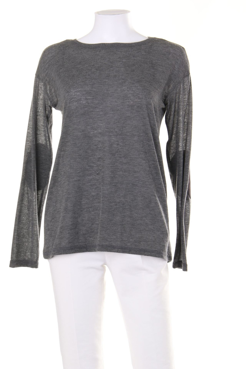 ZARA TRF - Strick-Pullover mit Elbow Patches - S