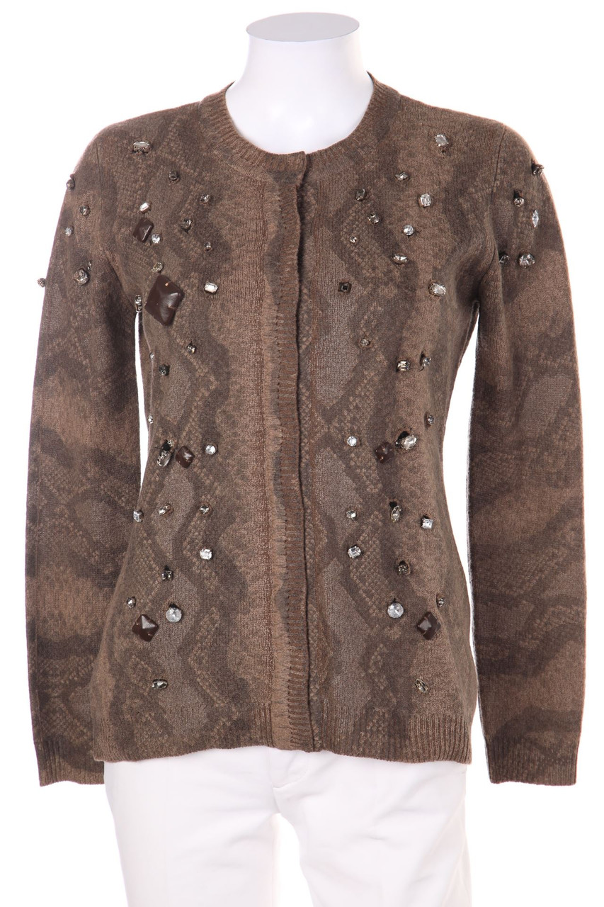 BLUMARINE - Destroyed-Cardigan mit Schurwolle - D 34
