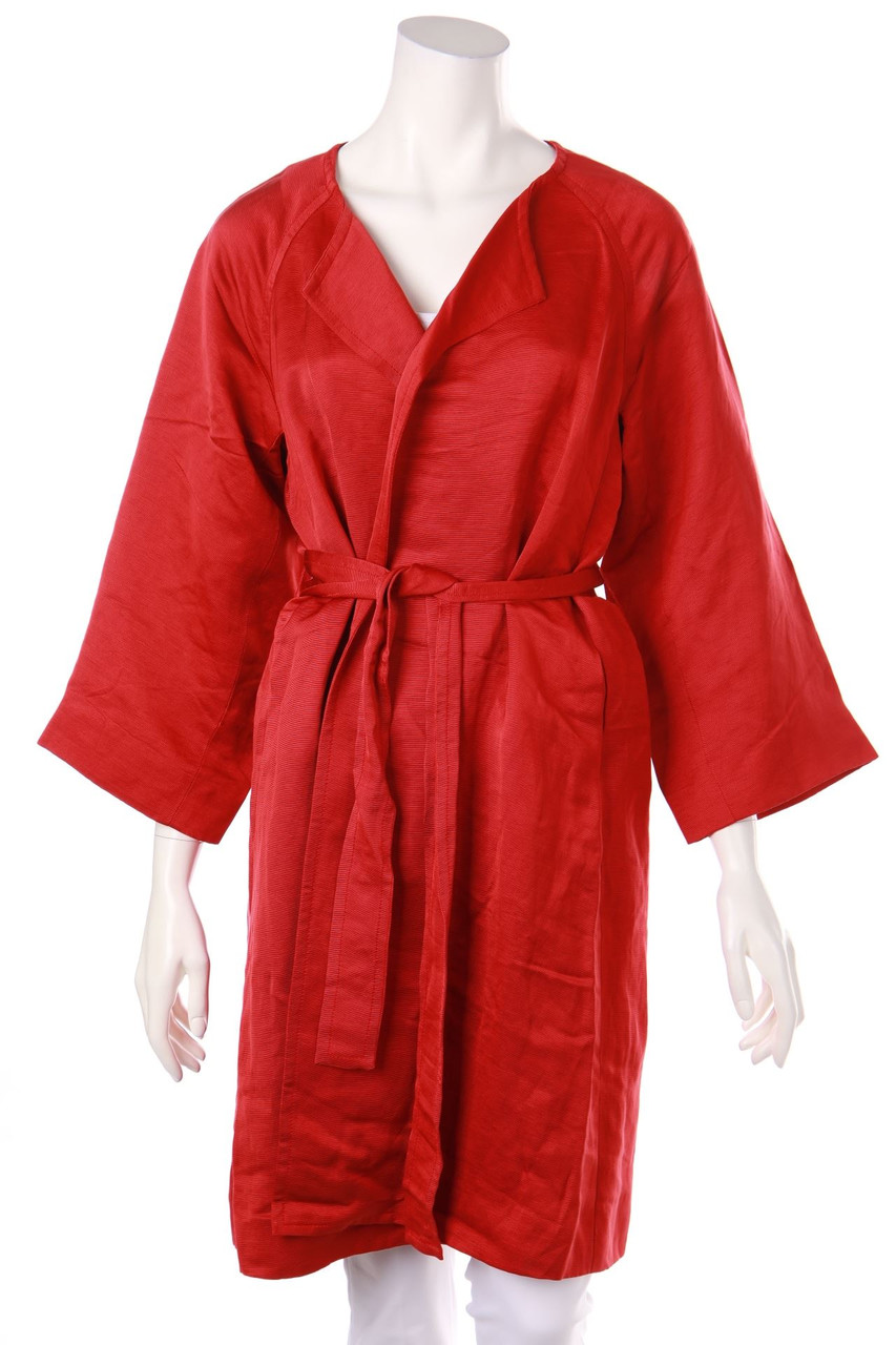 DKNY DONNA KARAN NEW YORK - Mantel aus Leinen-Seide-Mix - D 38-40