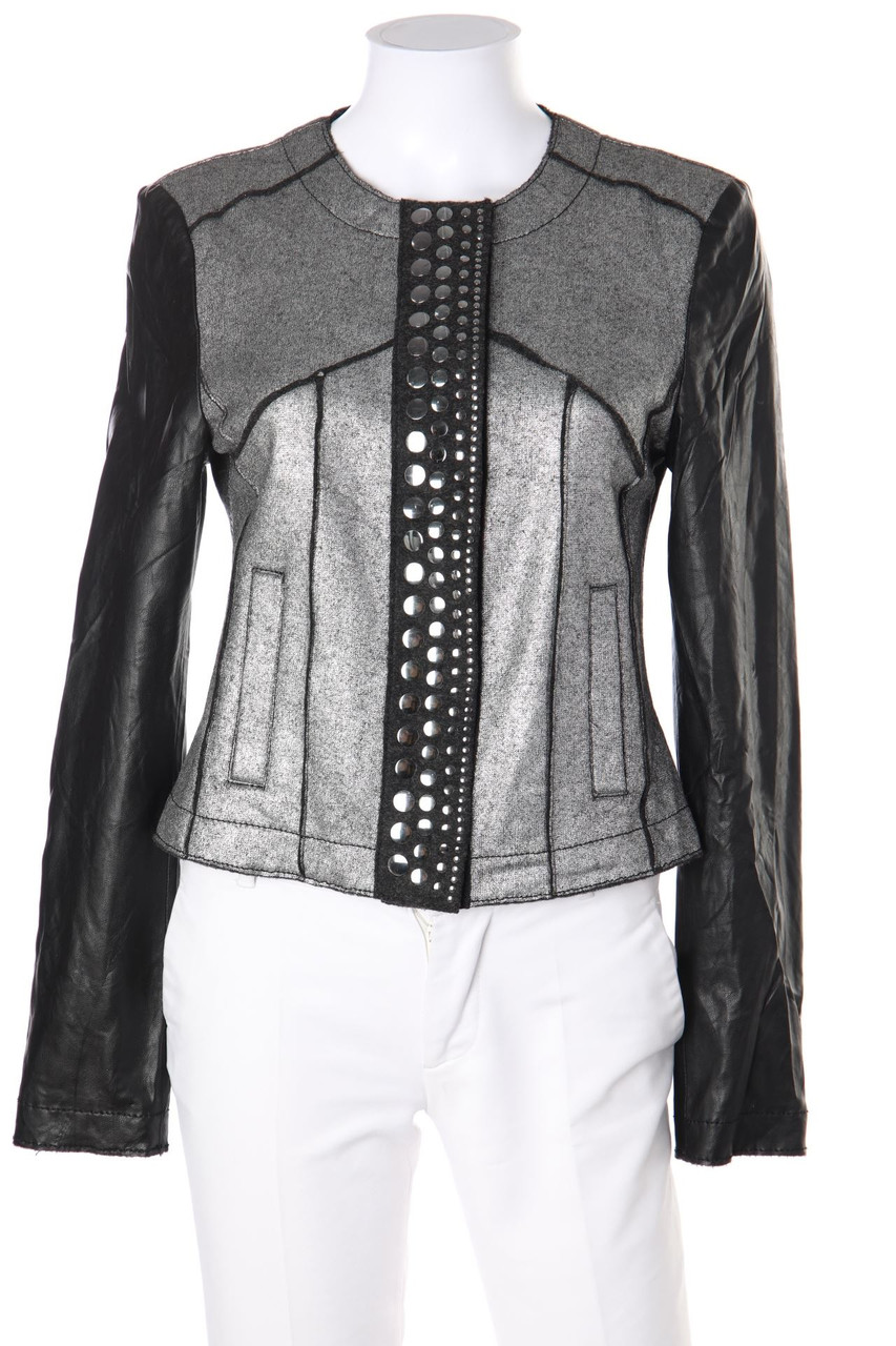 TUZZI - Kunstlederjacke mit Wolle - D 36