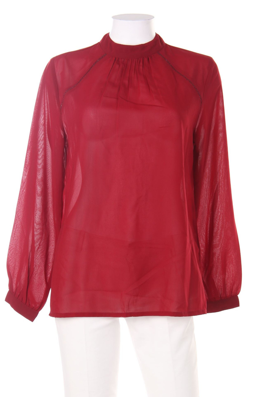 Stradivarius - Chiffon-Blouse with Ruffles - L
