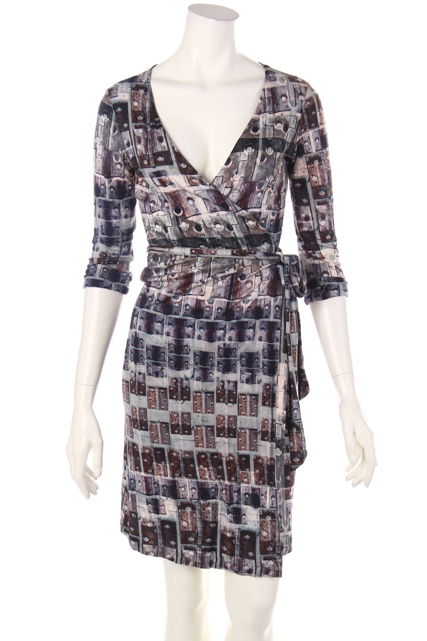 a dress - Dress, Viscose-blend with Print - XS