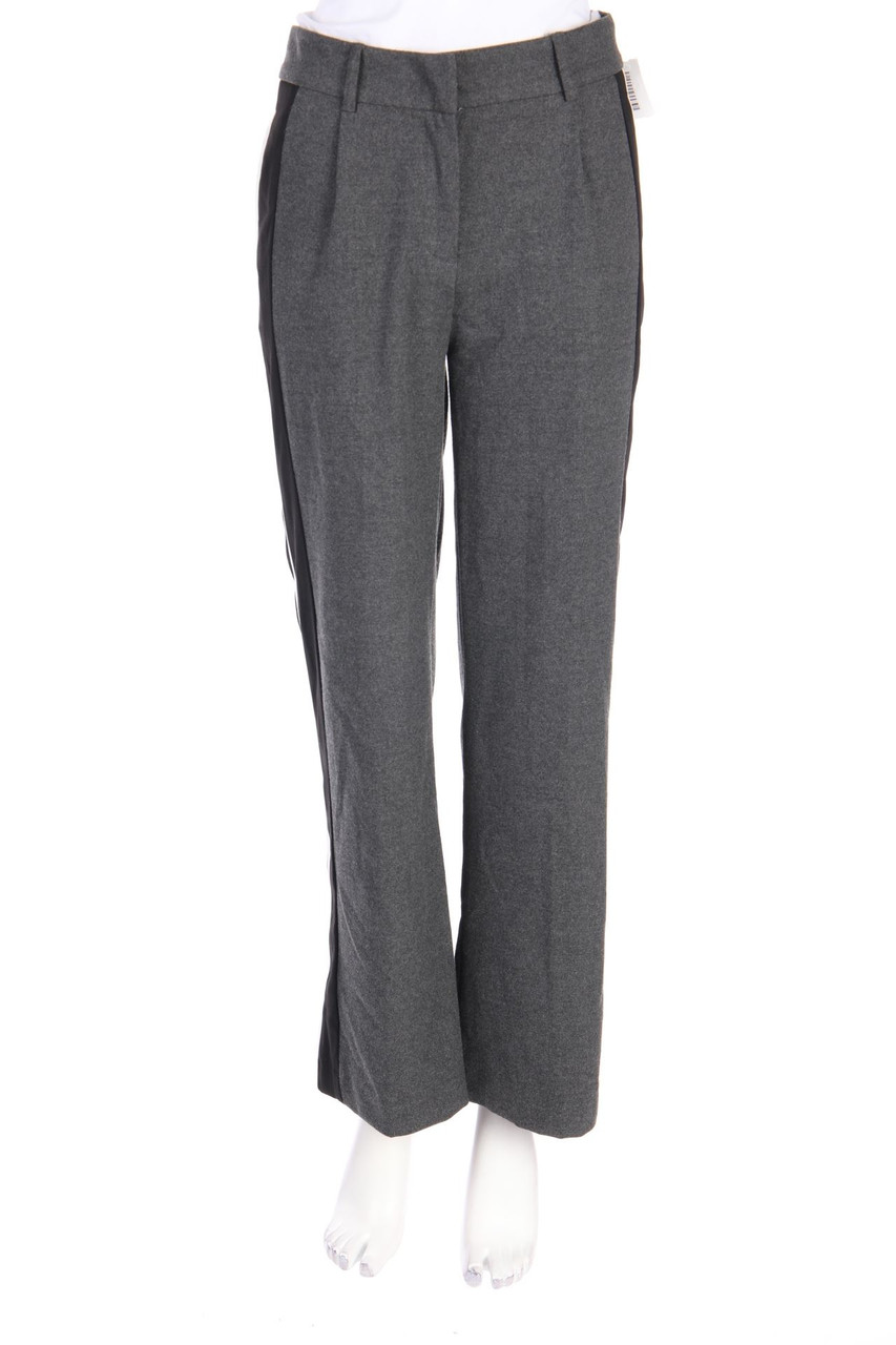 UNITED COLORS OF BENETTON - Pants with Braid Stripes with Slit - D 34