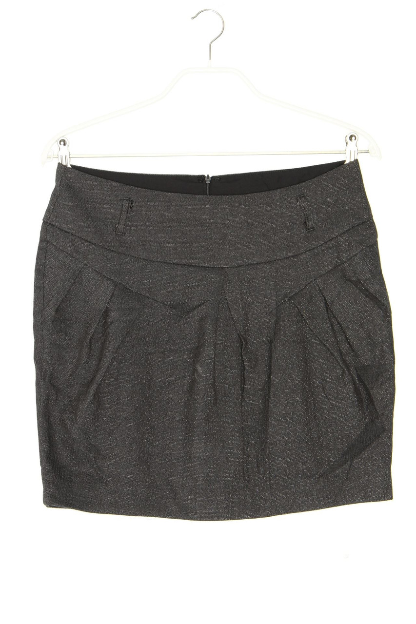 AMISU - Glitter-Skirt, Pleated - D 40