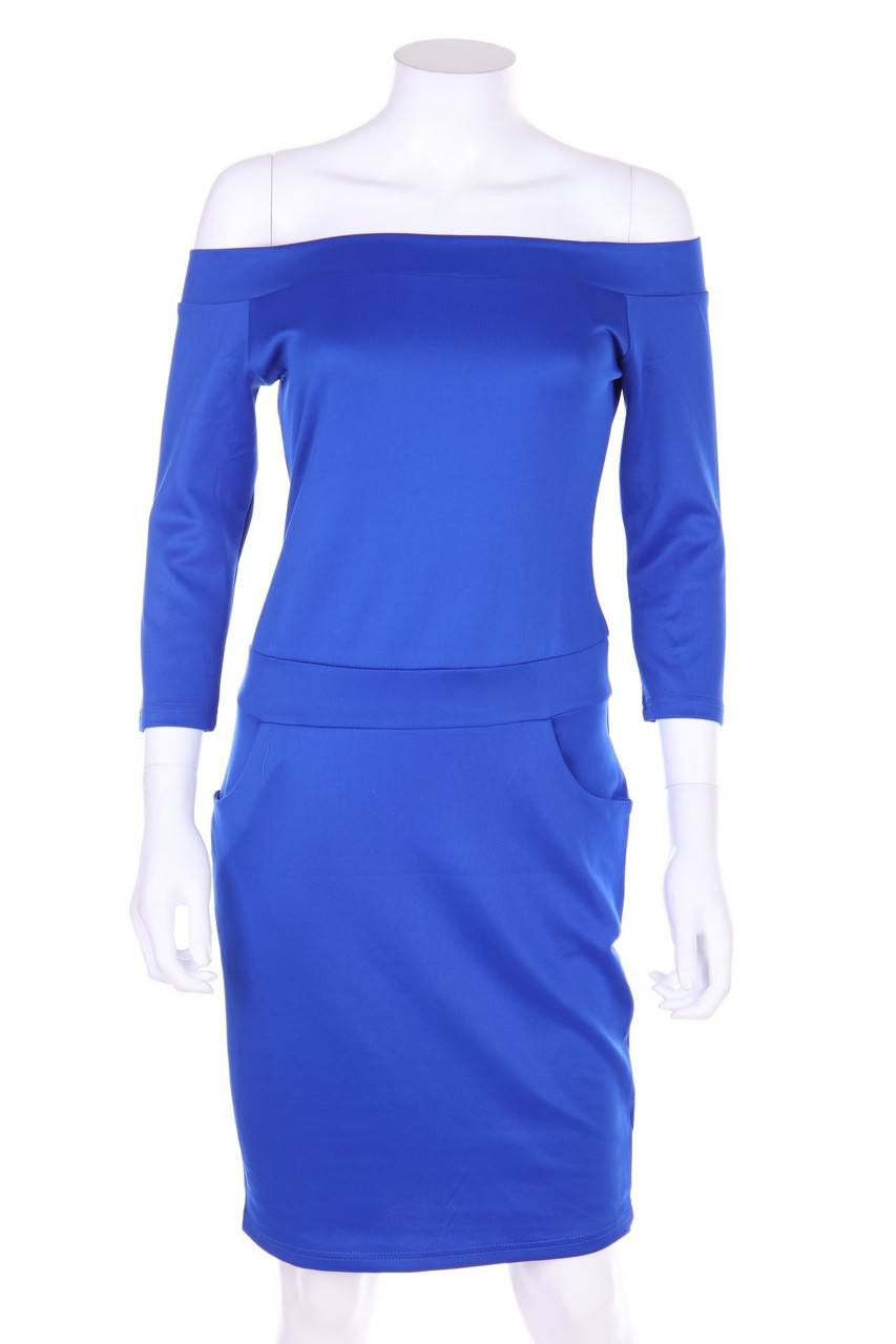 Ohne Label - Carmen-Kleid mit Stretch - M