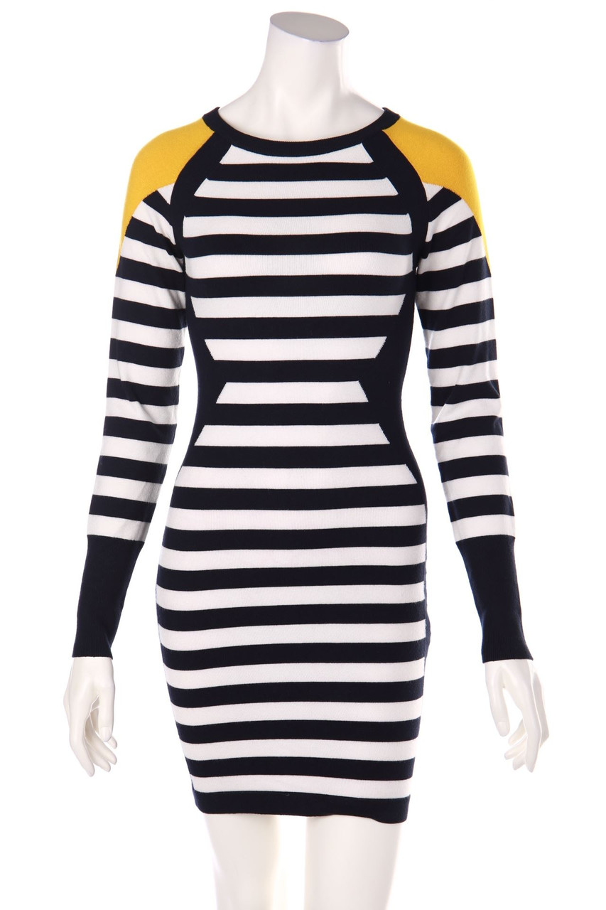 KAREN MILLEN - Knit Dress with Stripes - XS