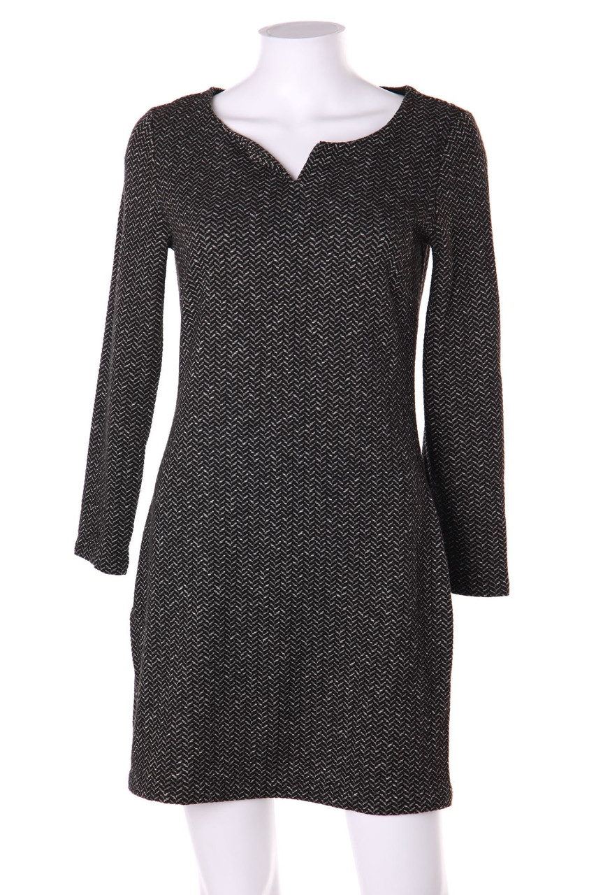 comma - Shift-Kleid mit Zickzack-Muster - D 34