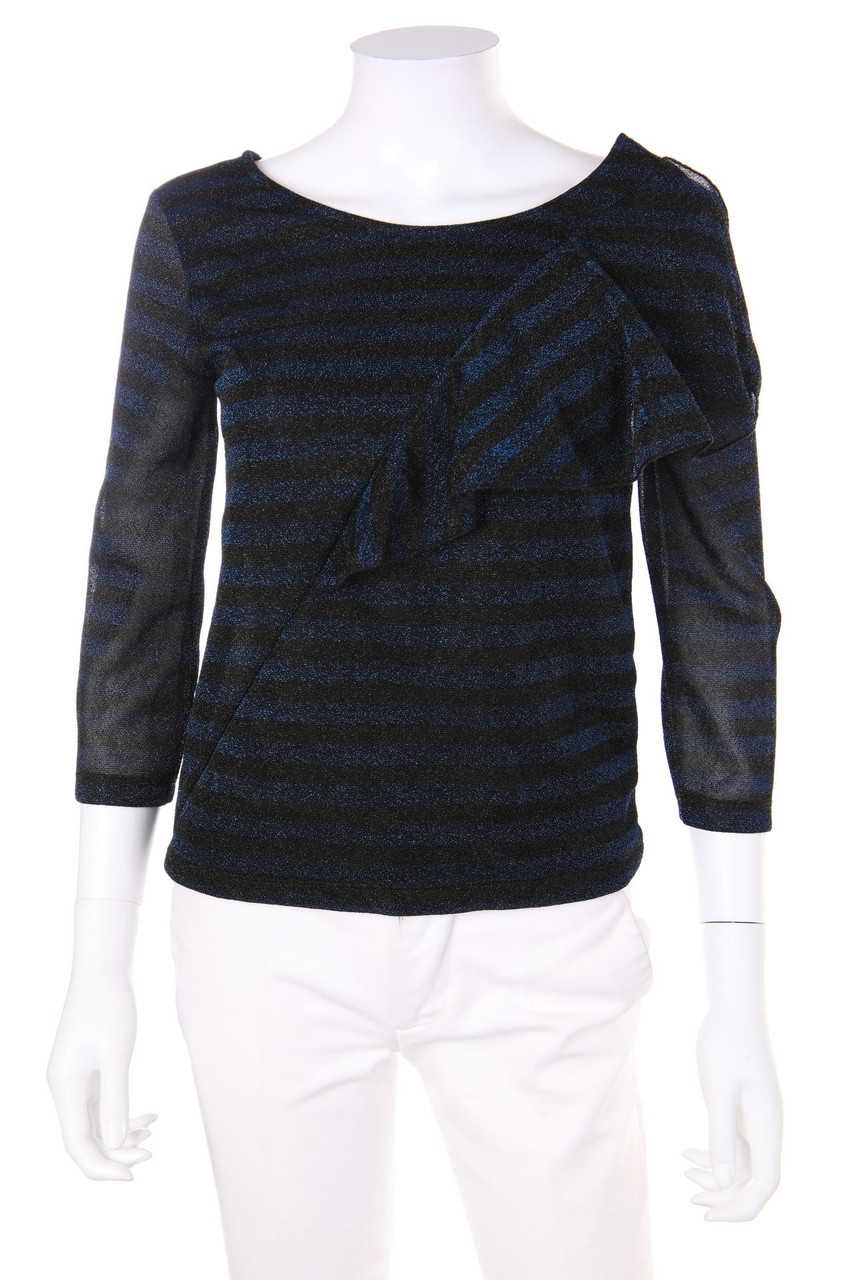 CLOCKHOUSE by C&A - Glitzer-3/4-Arm-Shirt mit Volants - M