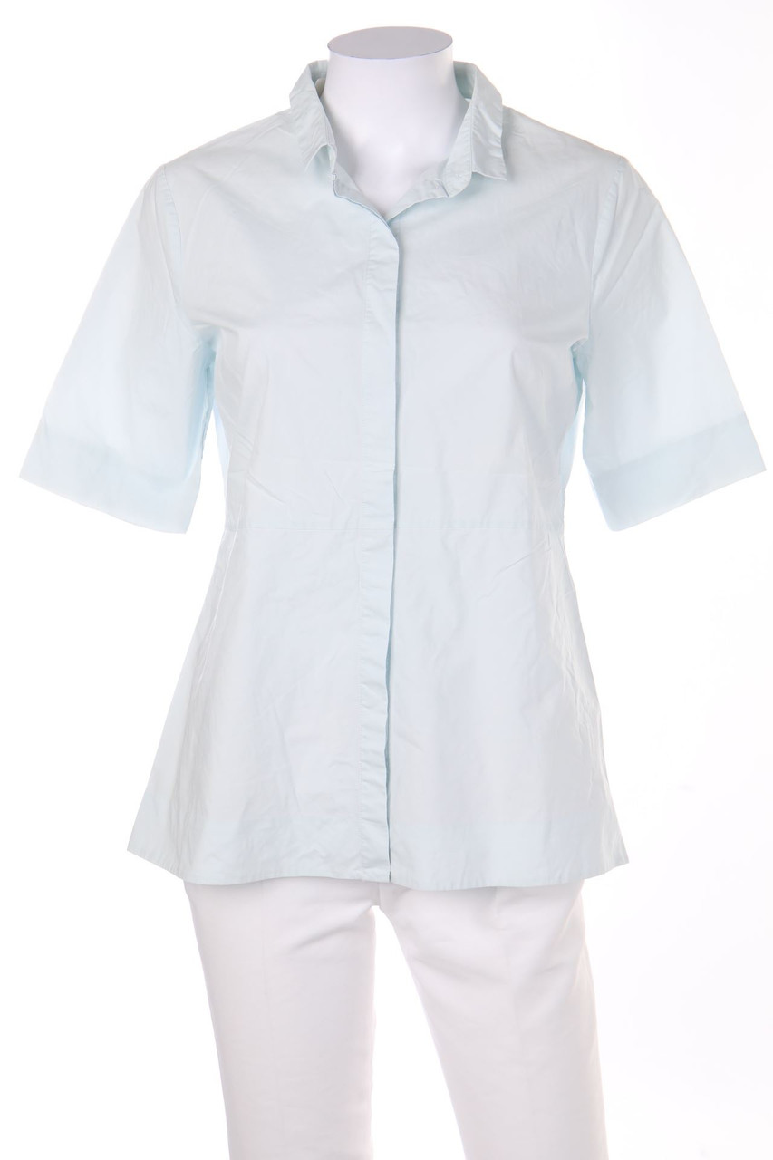 COS - Baumwoll-Hemd-Bluse mit kurzem Ärmel - D 38