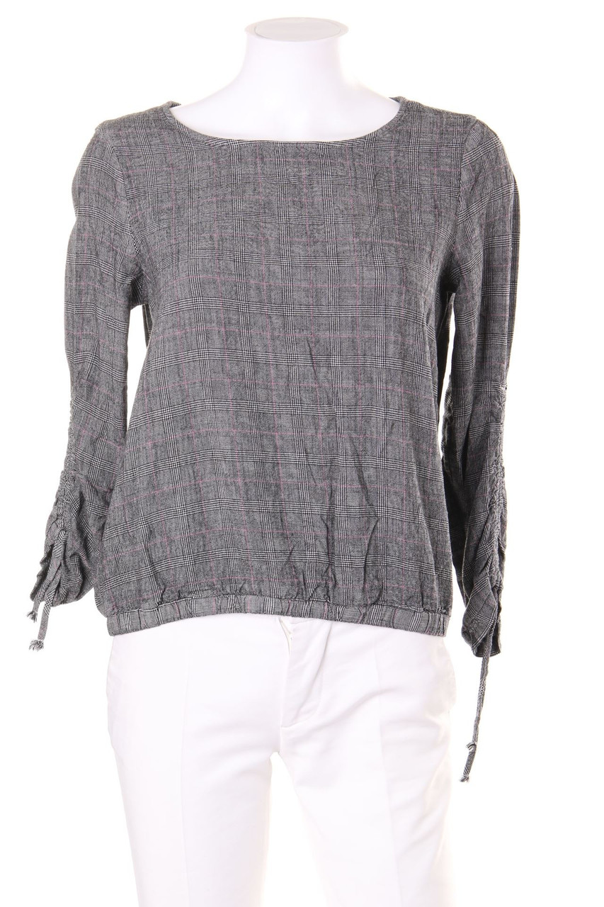 Chicorée - 3/4-Sleeve Shirt, Checked with Ruffles - S