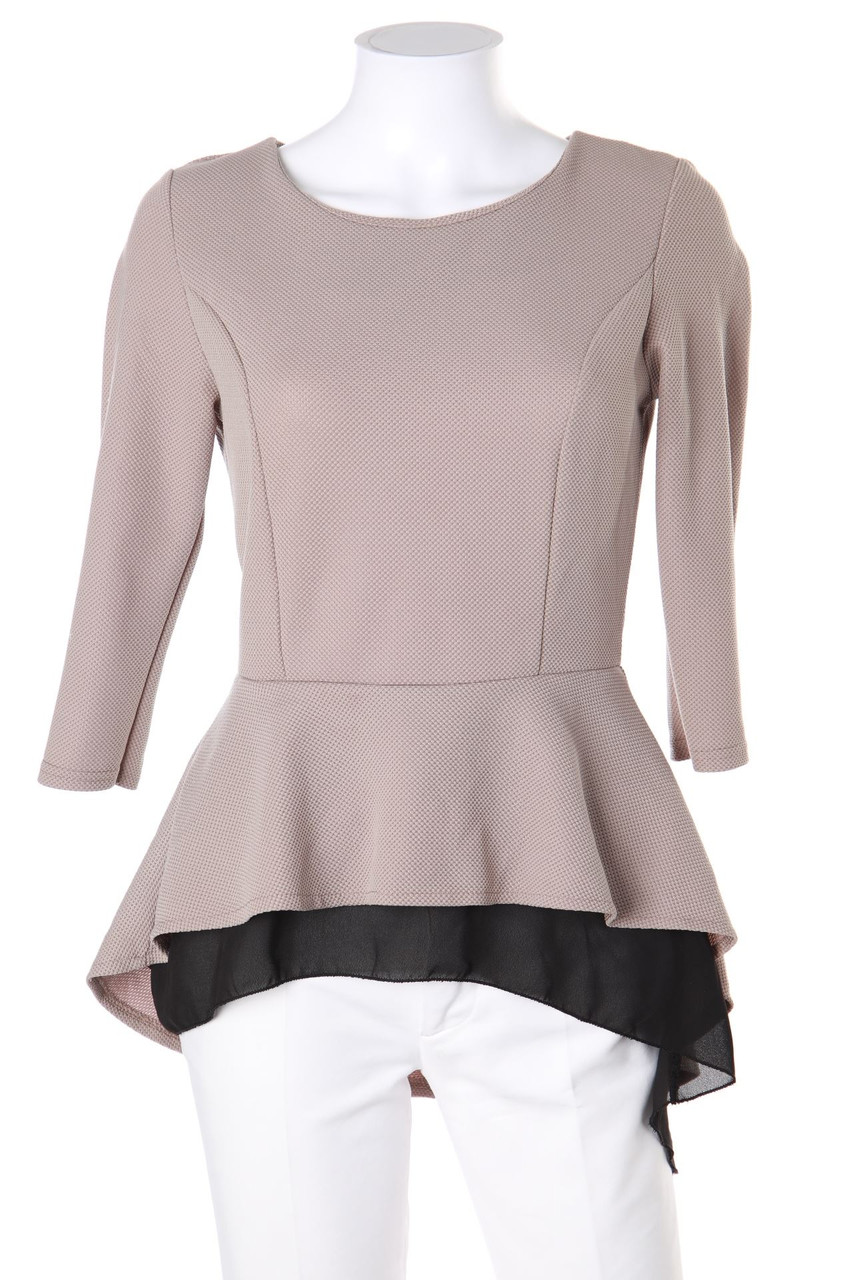 No Label - Ruffled Blouse, Layer Look - M