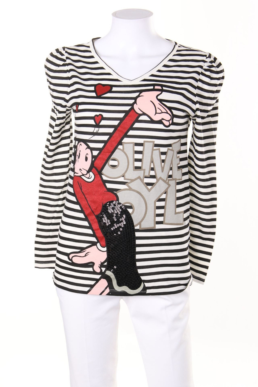 OYSHO - Longsleeve-Shirt aus Baumwolle mit Print - M