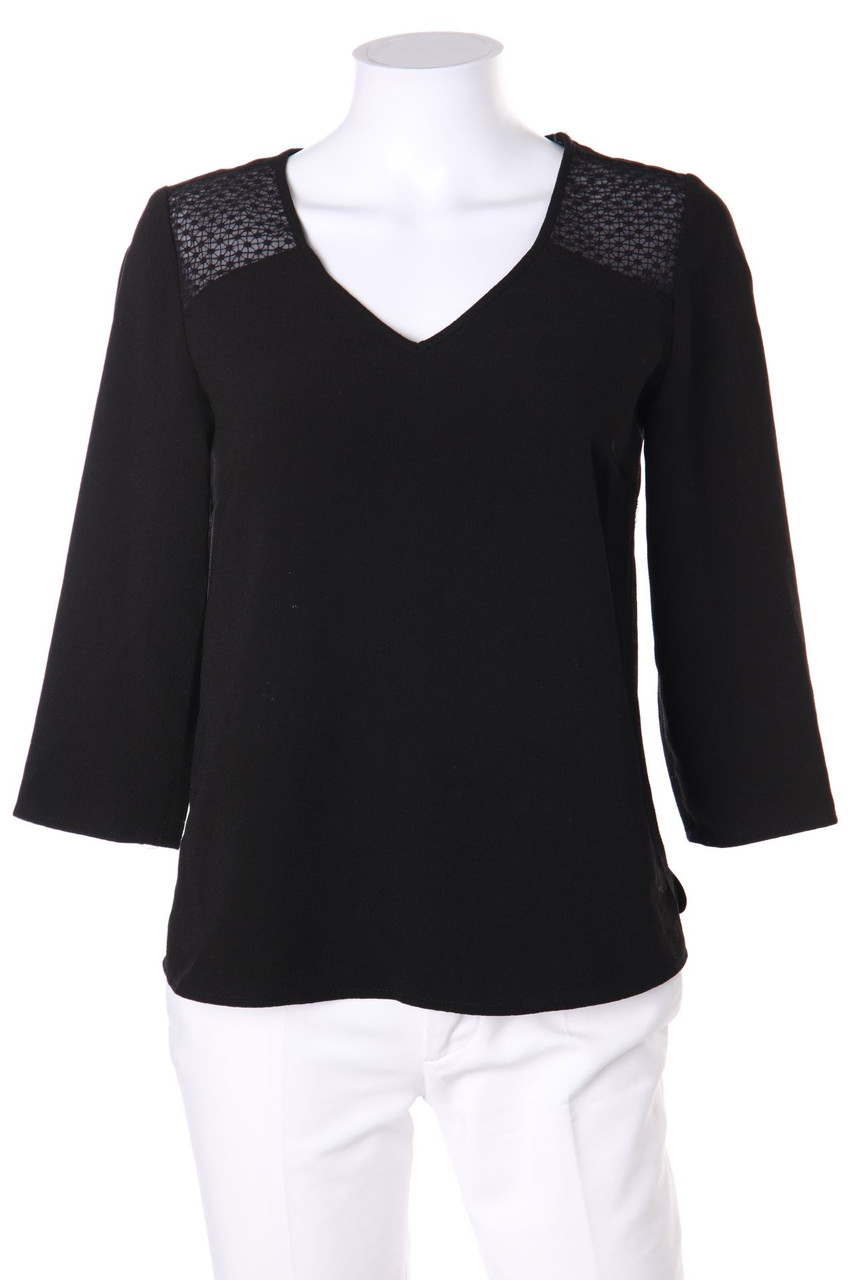 promod - Bluse mit Spitzen-Einsatz - D 34