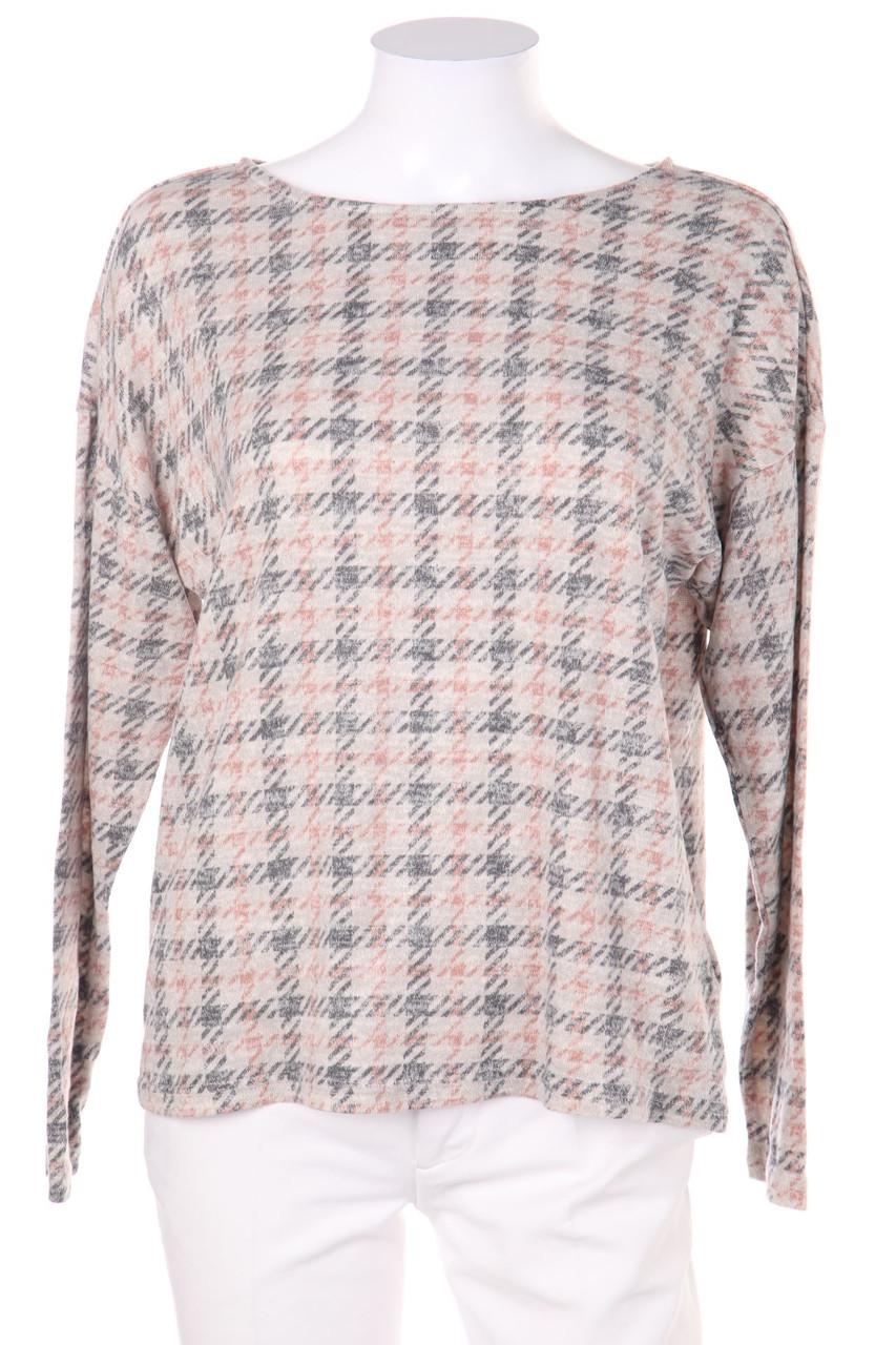 Laura Torelli COLLECTION - Longsleeve-Shirt, Checked - S