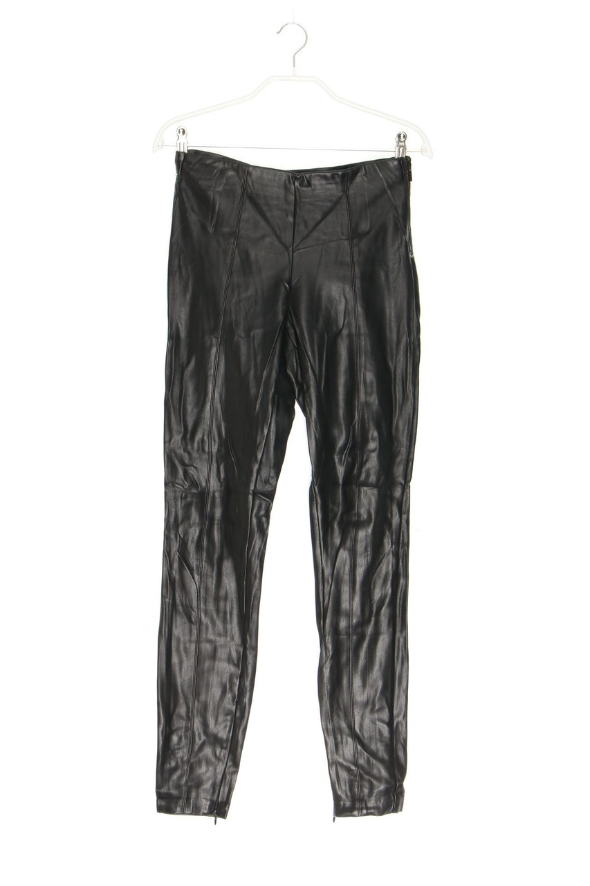 ZARA TRF - Faux Leather-Hose - S