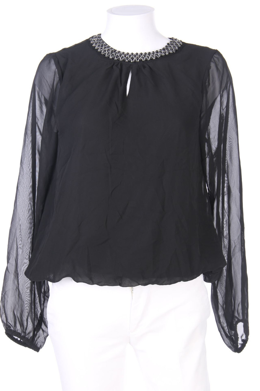 AMISU - Bluse mit Applikationen - S