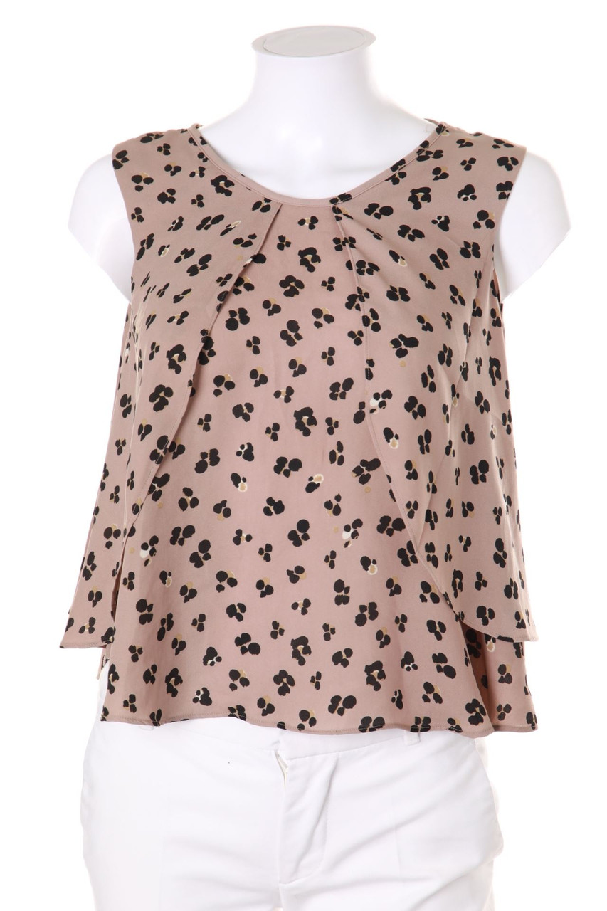 ZARA - Blusentop im Layer Look mit Punkten - S