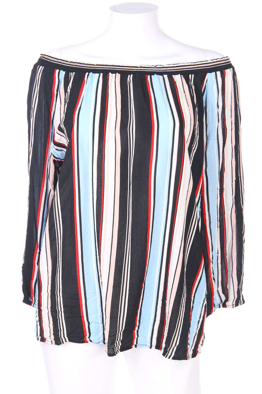 No Label - Off-the-shoulder blouse with Stripes - L