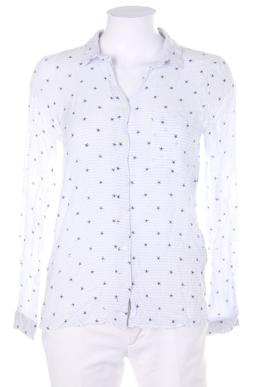 PULL&BEAR - Hemd-Bluse mit Print - S
