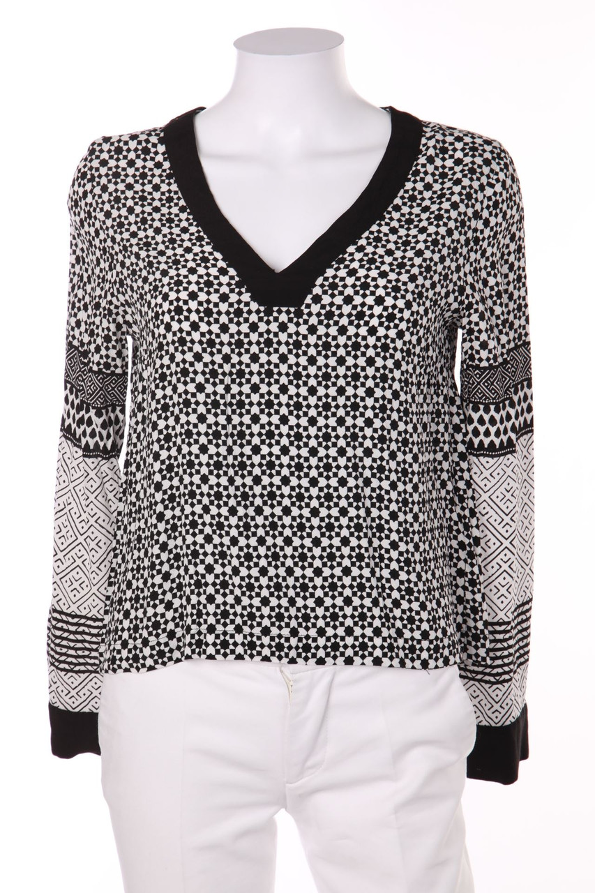 H&M - Tunika-Bluse mit geometrischem Muster - S