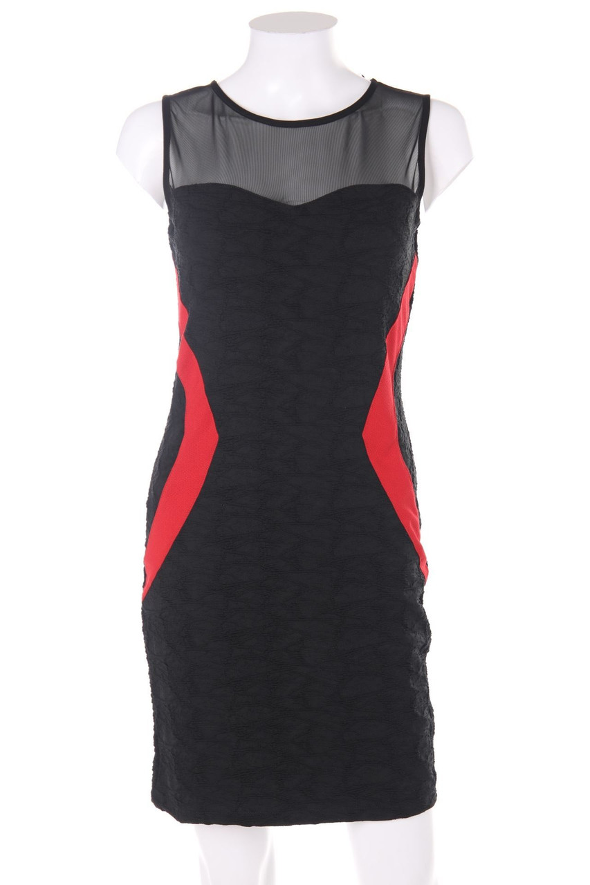 SECONDHAND - Two Tone-Dress with Mesh Insert - S