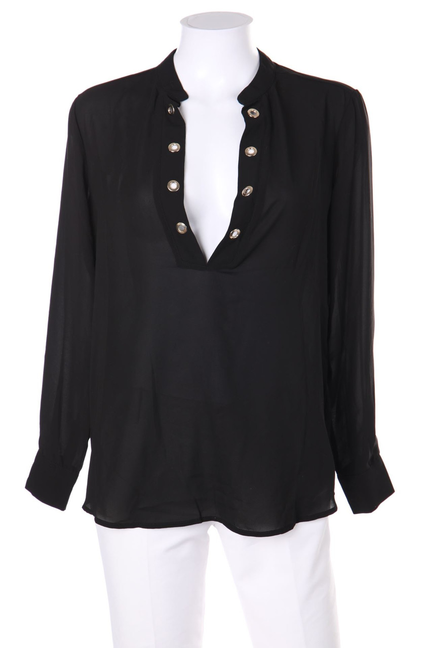 AMISU - Tunika-Bluse aus Crêpe - XS