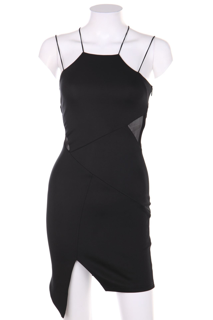 SECONDHAND - Kleid mit Mesh-Einsatz - XS