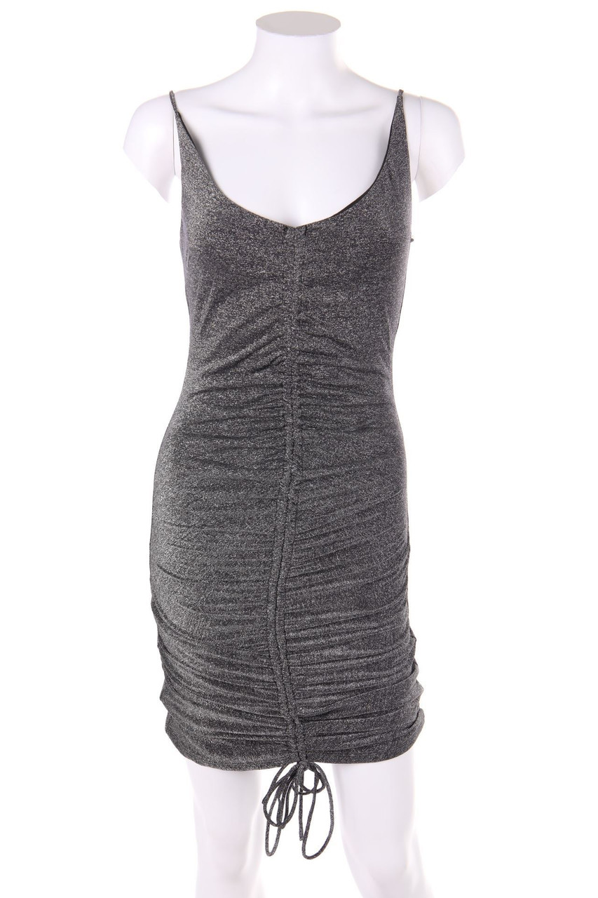SECONDHAND - Glitzer-Kleid mit Raffungen - S