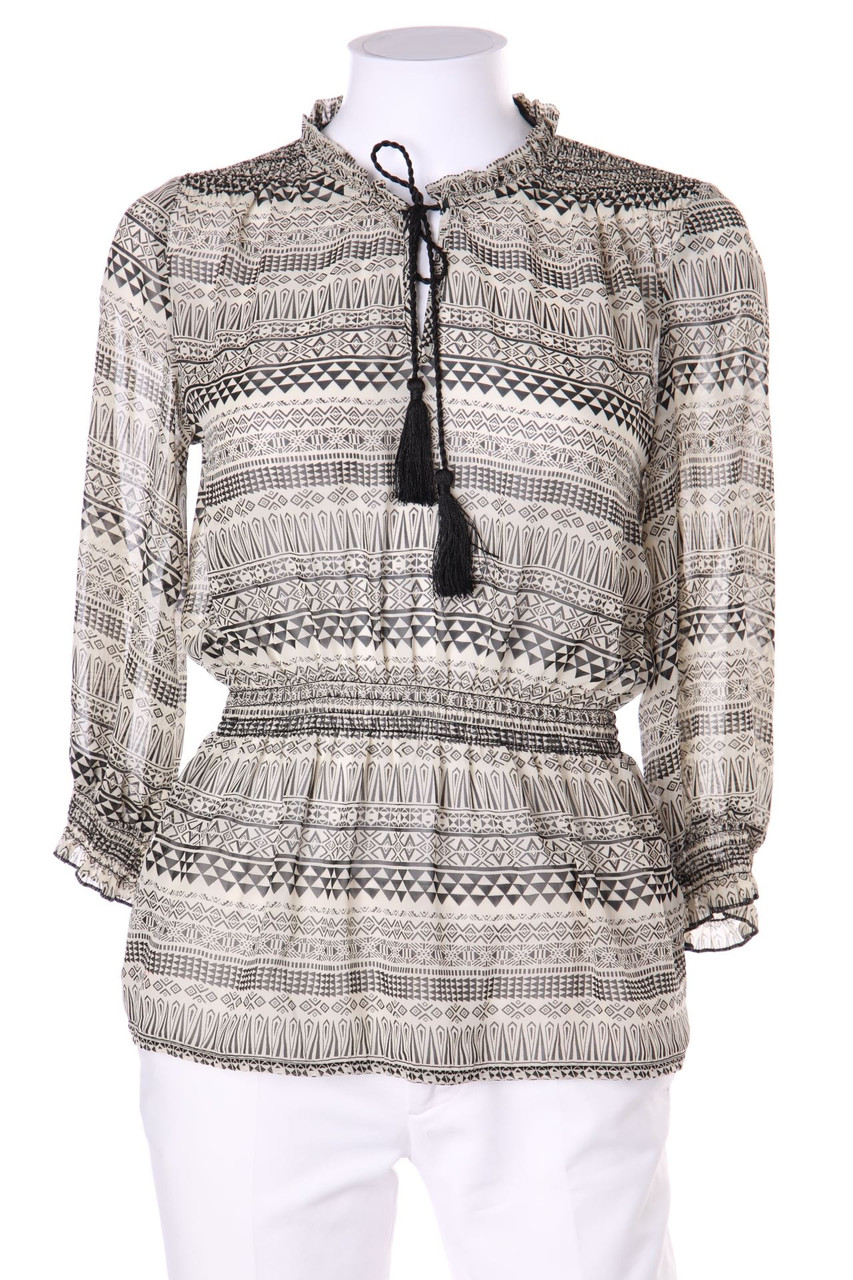 H&M - Boho-Bluse mit Ethno-Print - D 36