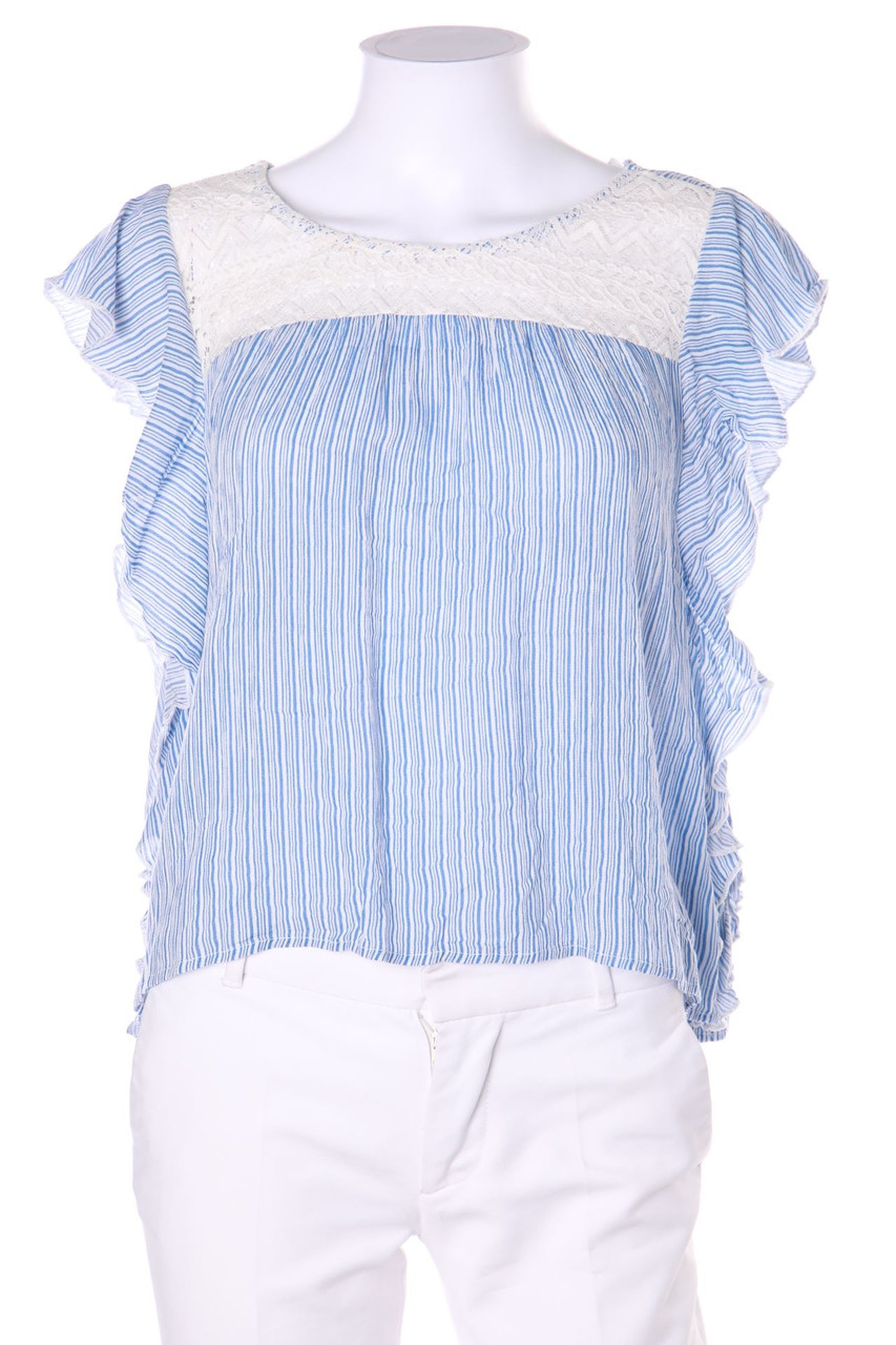 CLOCKHOUSE by C&A - Top mit Volants mit Spitzen-Einsatz - D 36