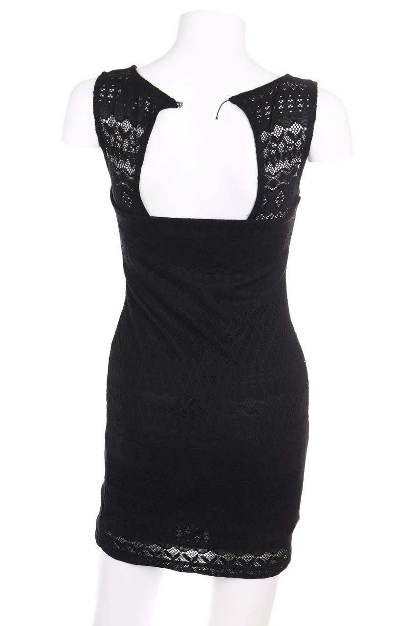 zebra - Mini-Lace Dress with Keyhole - S