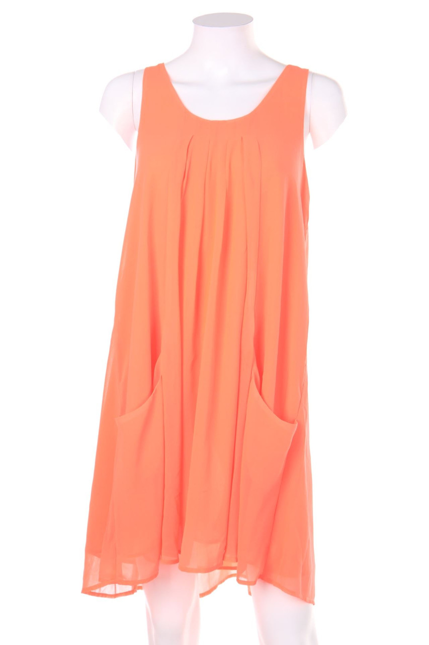 H&M - Chiffon-Kleid in A-Linie mit Falten - D 36