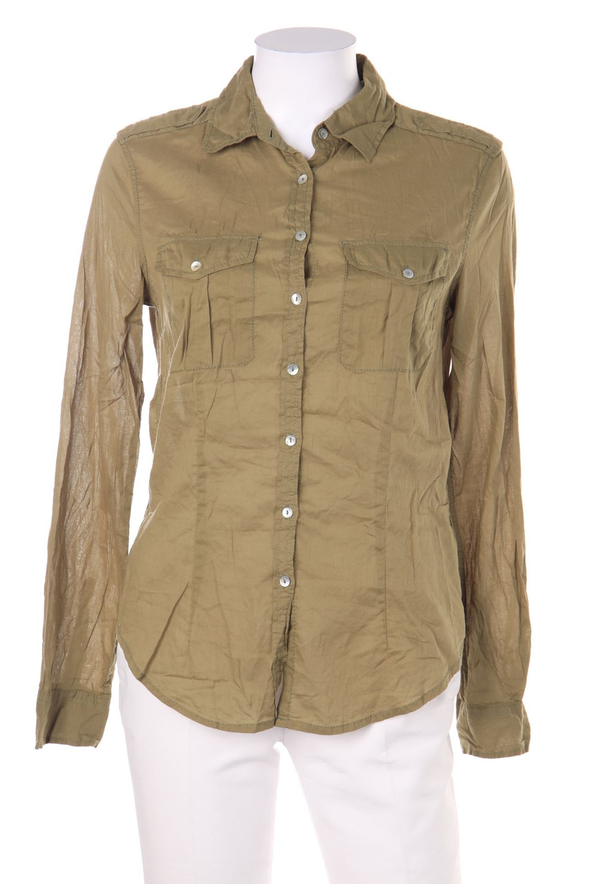 H&M LOGG - Hemd-Bluse aus Baumwolle mit aufgesetzten Taschen - D 36